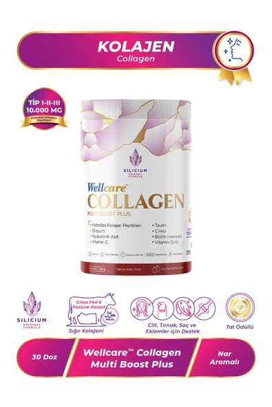 Wellcare Collagen Multi Boost Plus Toz Nar Aromalı 10.000 Mg ürün görseli 1