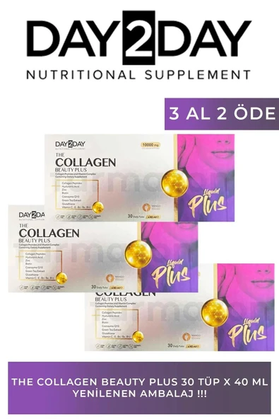 DAY2DAY The Collagen Beauty Plus 30 Tüp x 40 ml 3 Adet ürün görseli 1