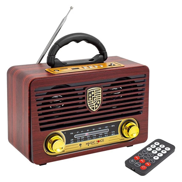 MagicVoice MV-115BT Bluetooth Destekli Nostaljik Radyo ürün görseli 1