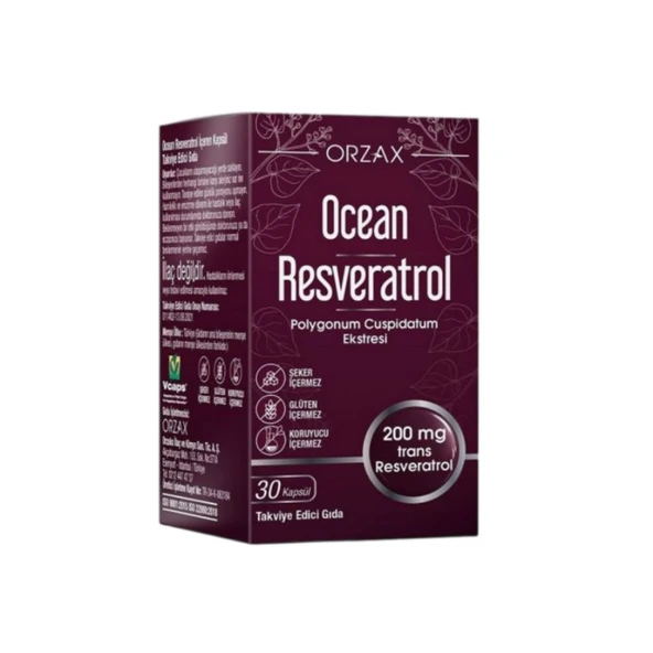 Ocean Resveratrol 200 Mg 30 Cap ürün görseli 1