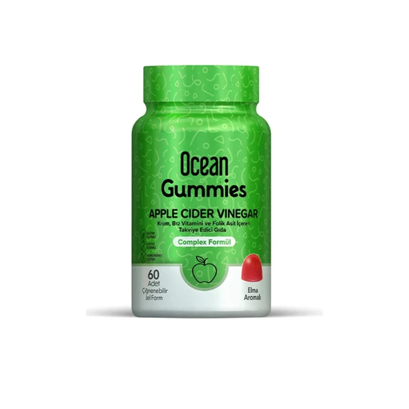 Ocean Gummies Apple Cider Vinegar 60 Çiğneme Form - Resim 2