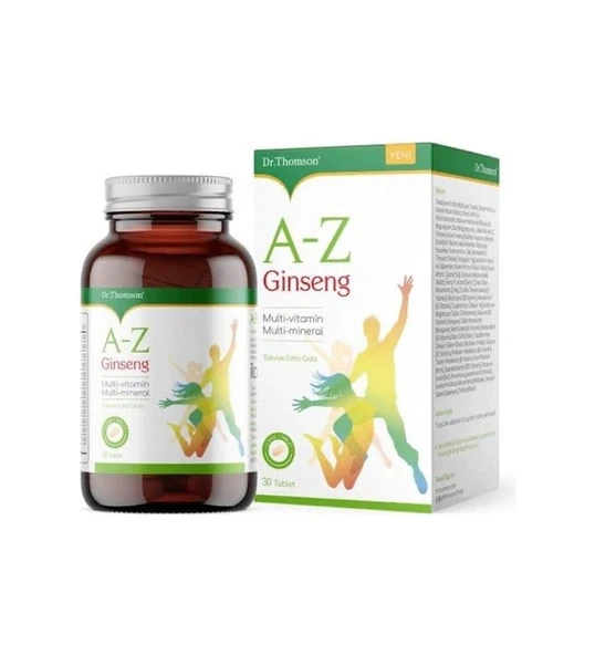 Dr.Thomson A-Z Ginseng Multivitamin + Multimineral 30 Tablet ürün görseli 1