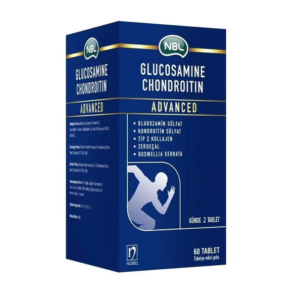 NBL Glucosamine Chondroitin Advanced 60 Tablet ürün görseli 1