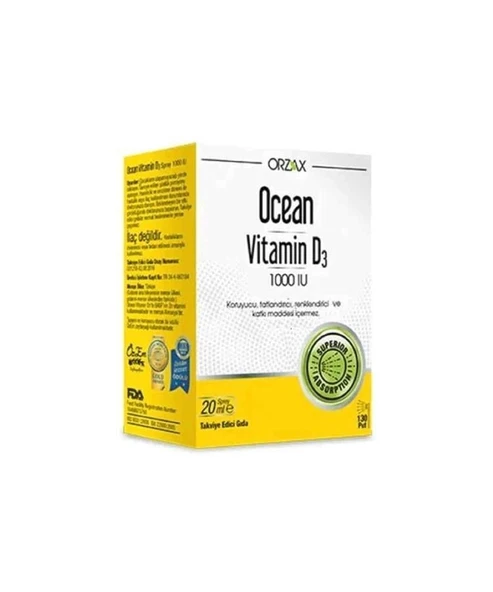 Ocean Vitamin D3 1000 IU Sprey 20 Ml ürün görseli 1