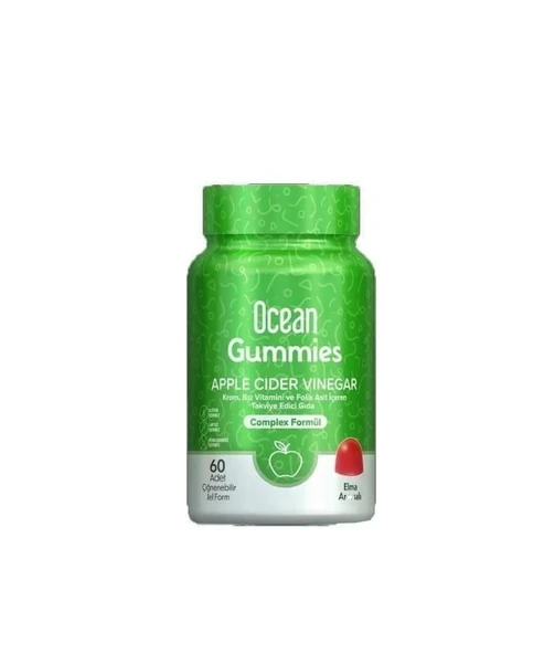 Ocean Gummies Apple Cider Vinegar 60 Çiğneme Form ürün görseli 1