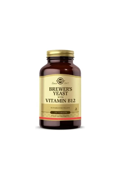 Solgar Brewer's Yeast With B12 250 Tablet ürün görseli 1