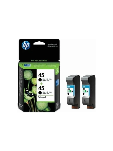 HP 45 CC625AA Ikili Paket Siyah Kartuş ürün görseli 1