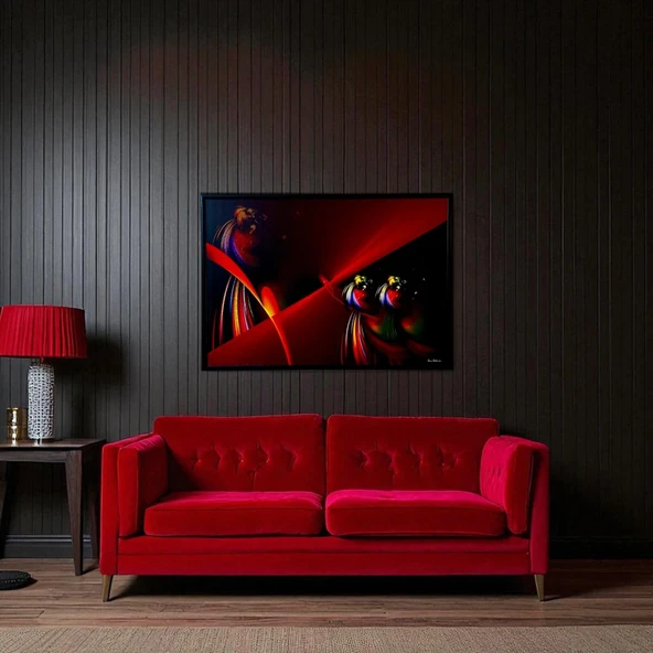 Dekoratif Soyut Tablo 70 x 100 cm CAN006 - Ev - Otel - Ofis - Hastahane - Kafe - Restoran Dekorasyonu ürün görseli 1