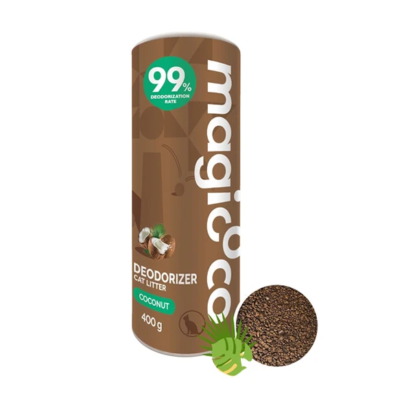 Magiccoco Hindistan Cevizli Kedi Kumu Koku Giderici 400 g ürün görseli 1