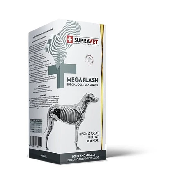 Supravet Mega Flash Xxl Köpek Eklem ve Kas Geliştirici Likit 500 Ml ürün görseli 1