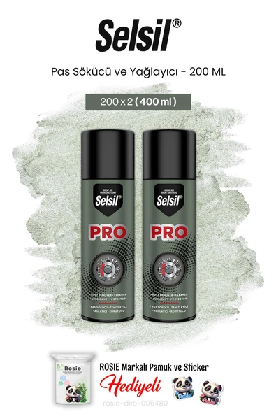 Selsil Pas Sökücü ve Yağlayıcı 200 ML 2 adet ve rosie pamuk ürün görseli 1