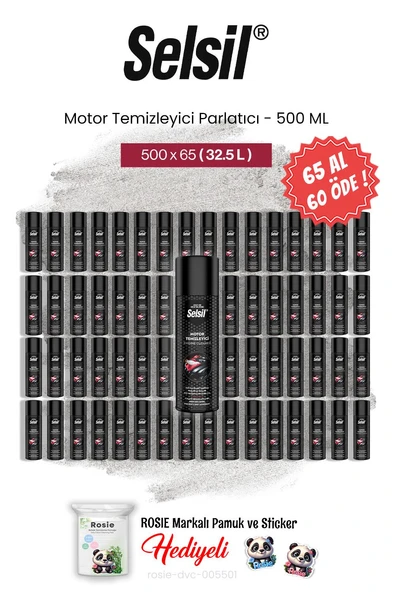 Selsil 65 AL 60 ÖDE 500 ml Motor Temizleyici Parlatıcı, ve rosie pamuk ürün görseli 1