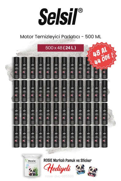 Selsil 48 AL 44 ÖDE 500 ml Motor Temizleyici Parlatıcı, ve rosie pamuk ürün görseli 1