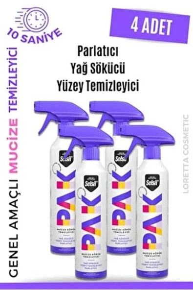 Selsil Pak 4 Lü 500 Ml Mucize Köpük Temizleyici Sprey ürün görseli 1