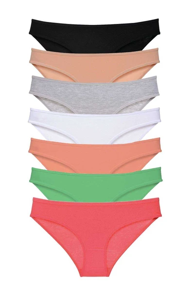 7 adet Süper Eko Set Likralı Kadın Slip Külot Set 7 ürün görseli 1