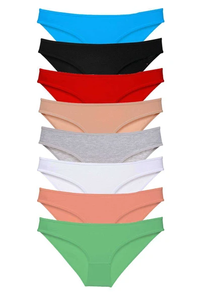 8 adet Süper Eko Set Likralı Kadın Slip Külot Set 1 ürün görseli 1