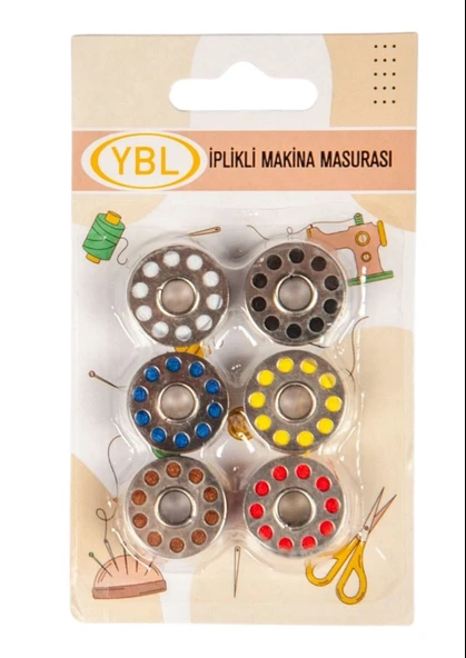 Makine Masurası İplikli Renkli 6'lı ürün görseli 1