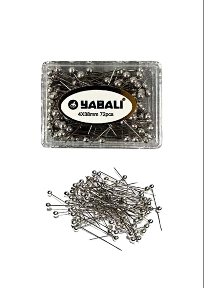 Toplu İğne Gümüş 72'li 4x38 mm ürün görseli 1