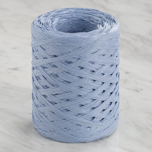 Loren Natural Raffia 90 gr Buz Mavi Kağıt İp - 26 ürün görseli 1
