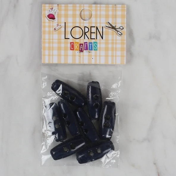 Loren Crafts lacivert 8 li çoban düğmesi - 95 ürün görseli 1