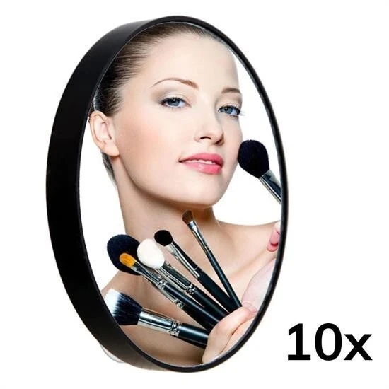 BUFFER® 10x Büyüteçli Vantuzlu Pratik Kullanışlı Makyaj Lens Traş Aynası ürün görseli 1