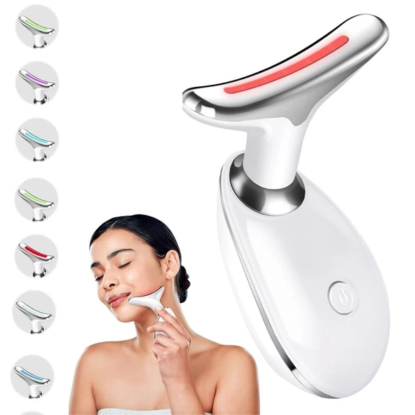 BUFFER® 7 Farklı Işık Modlu Titreşimli Boyun Ve Yüz Ems Güzellik Cihazı ürün görseli 1