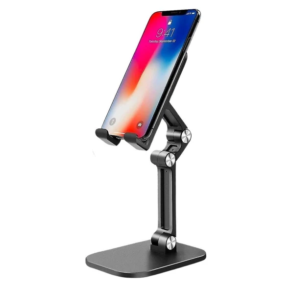 BUFFER® Plastik Ayarlanabilir Kaydırmaz Taban Telefon Tablet Standı - Resim 3