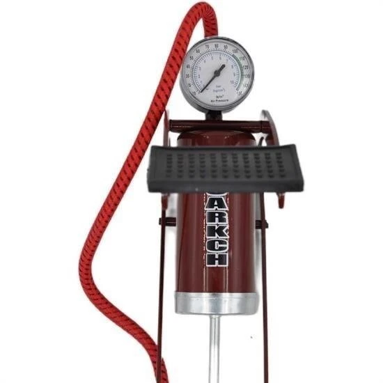 BUFFER® Basınç Göstergeli Ayak Pompası Araba Bisiklet Motor Lastik Pompası ürün görseli 1