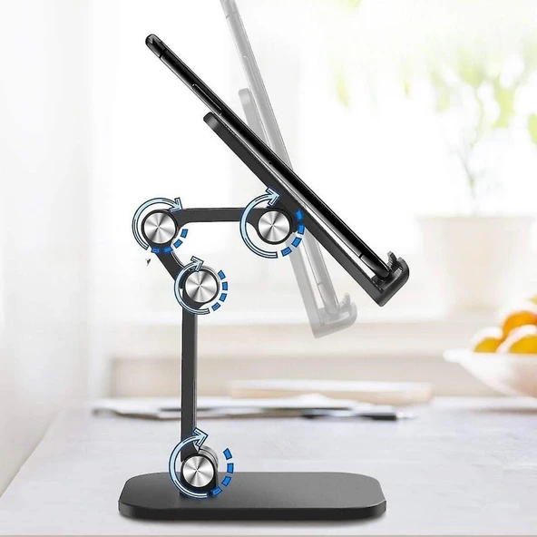 BUFFER® Plastik Ayarlanabilir Kaydırmaz Taban Telefon Tablet Standı - Resim 5
