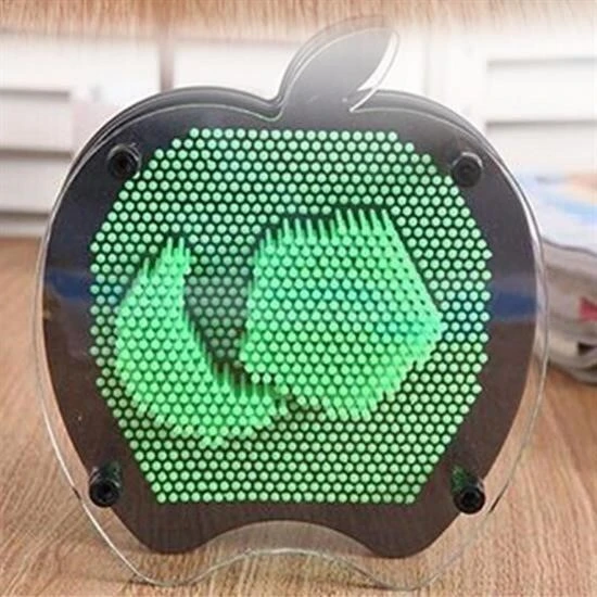 BUFFER® Elma Şeklinde Pin Art Dekoratif 3D Çivi Sanatı Filografi Tahtası ürün görseli 1