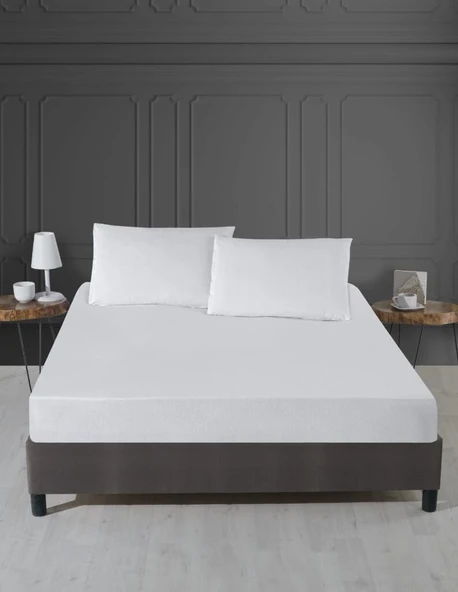 Alez Pamuklu Fitted Yatak Koruyucu 160*200 cm ürün görseli 1