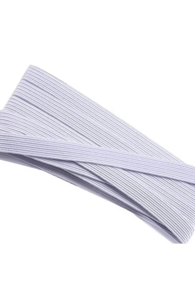 Lastik En 3 cm 10 Metre Beyaz - Resim 2