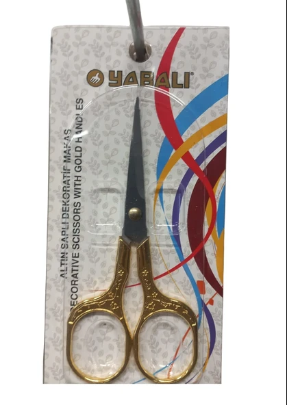 Nakış Makası Altın Saplı Dekoratif Makas Model 1 ürün görseli 1