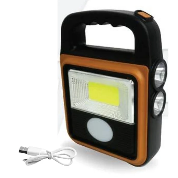 BUFFER® Taşınabilir 4 Farklı Fonksiyonlu Güneş Enerjili ve USB ile Şarj Olabilen Portatif Led Işıldak HS-8020 ürün görseli 1