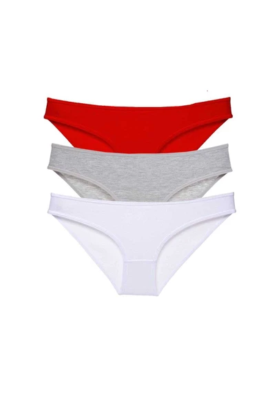 3 adet Süper Eko Set Likralı Kadın Slip Külot 542 ürün görseli 1