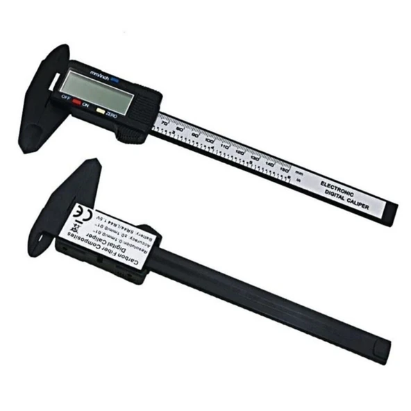 BUFFER® 150 Mm Dijital Kumpas Elektronik Fiber Karbon Kaplı Plastik - Kumpas ürün görseli 1