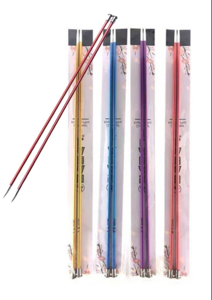 Metalize Çift Renk Şiş 35 cm 6 Numara (Renk Stoğa Göre) ürün görseli 1