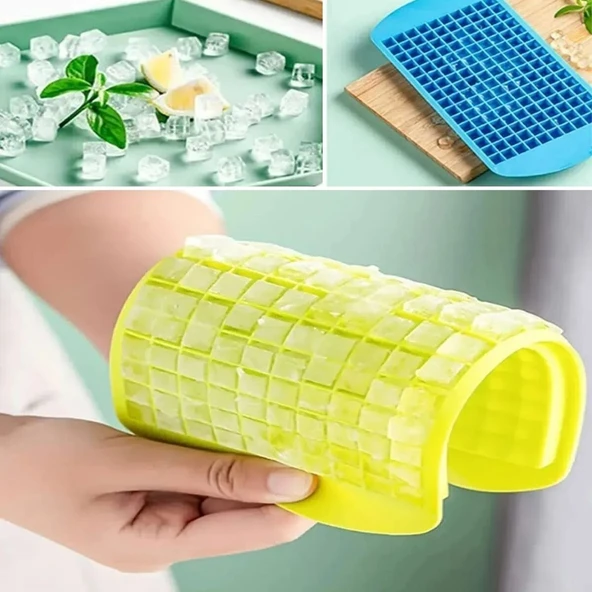 BUFFER® 160'lı Mini Küp Şekilli Silikon Buzluk, Sunum Buzluk - Resim 5