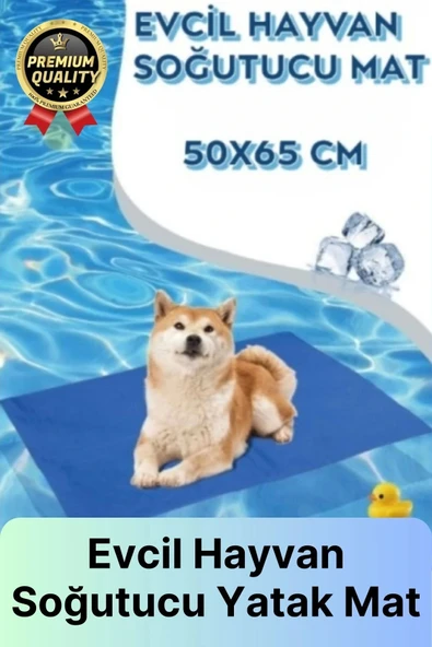 Çok Amaçlı Jel Dolgulu Kendinden Serinletici Evcil Hayvan Kedi Köpek Soğutucu Yatak Mat 50x65 cm ürün görseli 1