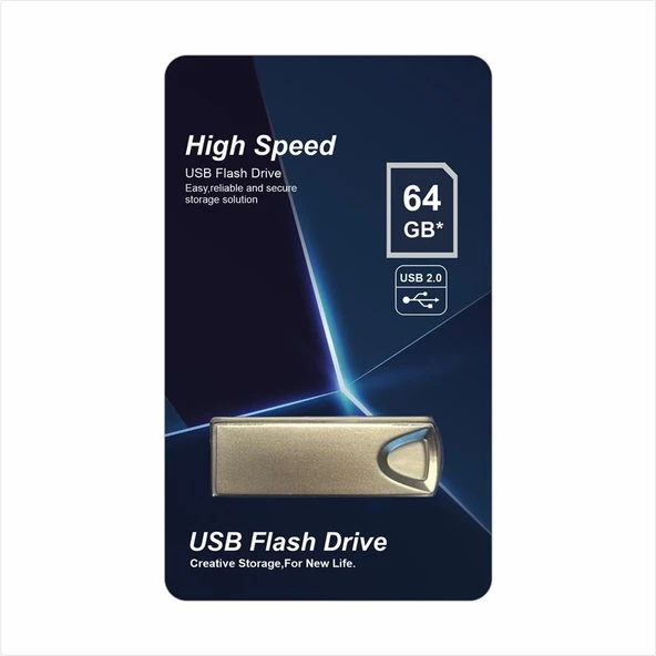 Elba 64GB Metal 2.0 USB Flash Bellek ürün görseli 1
