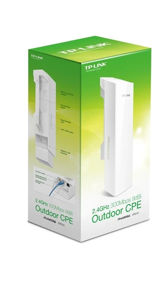 Tp-Link CPE210 Outdoor 300 Mbps 9dBi Dış Mekan Access Point ürün görseli 1