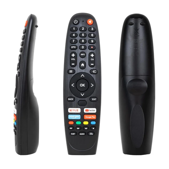 Weko Onvo-Profilo-Saba Netflix-Youtube-Google Play-Prime Video Tuşlu Ses Komutsuz LCD LED TV Kumanda ürün görseli 1