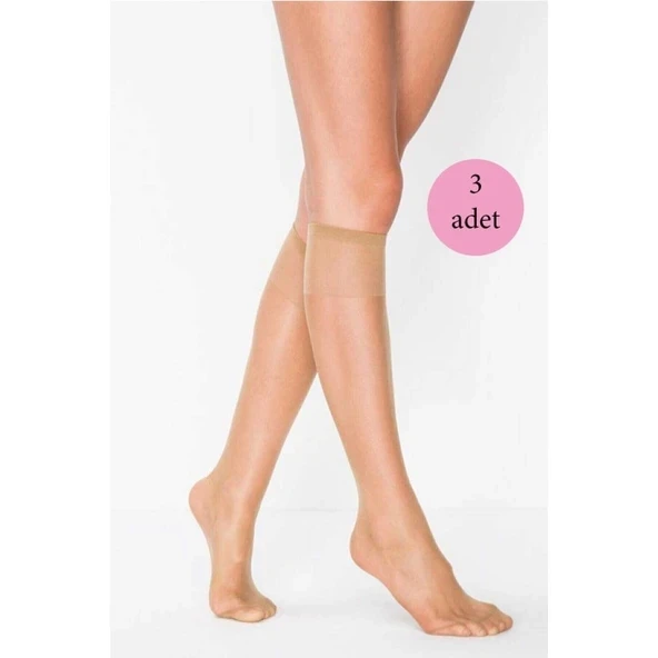 3 Adet Süper Ince 15 den Mat Pantolon Çorabı Bronz ürün görseli 1