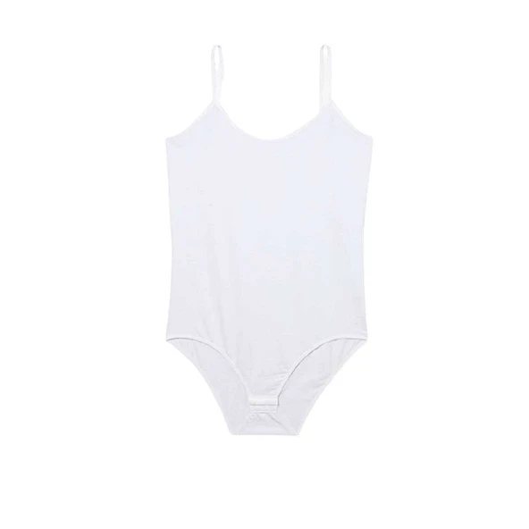 İp Askılı Kadın Çıtçıtlı Body Beyaz ürün görseli 1