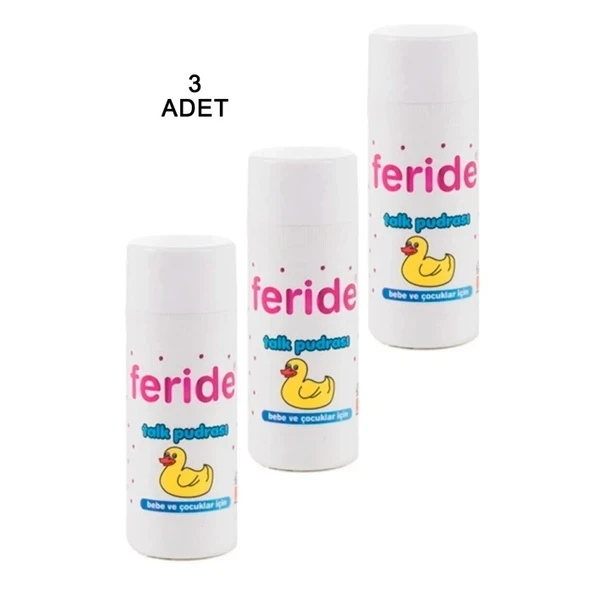 Feride Serpme Talk Pudrası 75 Gr. 3 Adet ürün görseli 1