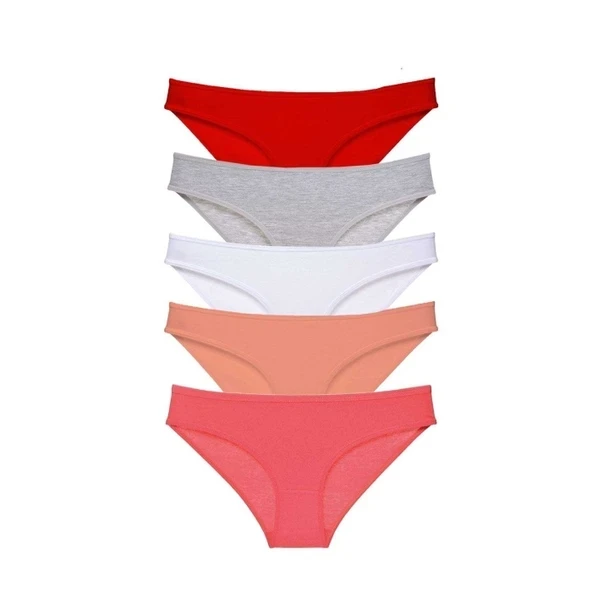 5 adet Süper Eko Set Likralı Kadın Slip Külot 519 ürün görseli 1
