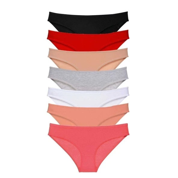 7 adet Süper Eko Set Likralı Kadın Slip Külot Set 2 ürün görseli 1