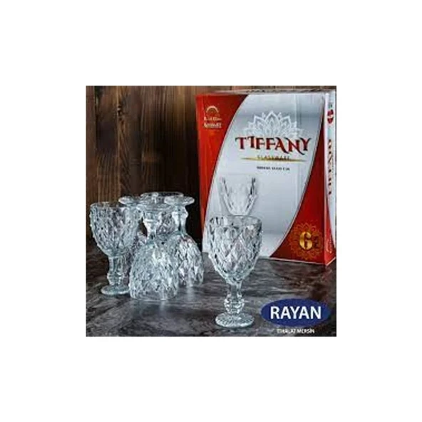 Tiffany 6'lı Lüx Ayaklı Bardak Royaleks-82628 ürün görseli 1