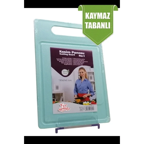 Kesme Tahtası Kaydırmaz Plastik Kesme Sunum Tahtası Pratik Kesim Panosu 160x245 Mm Royaleks-FR-107 ürün görseli 1