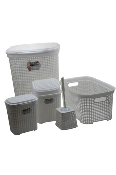Petek 5 Li Banyo Çeyiz Seti Royaleks-MRD307-Dv ürün görseli 1